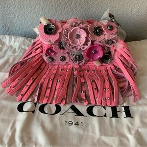 Coach super rare micro pink dinky crossbody new
